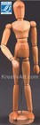 Wooden Puppet female 30cm L&B