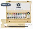 Set colori acrilici PRIMAcryl Cassetta legno 10x35ml tubi Schmincke 73210